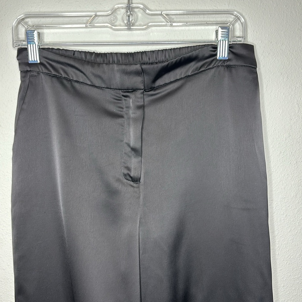 Rachel Zoe size 6 black satin dress pants - Picture 3 of 10